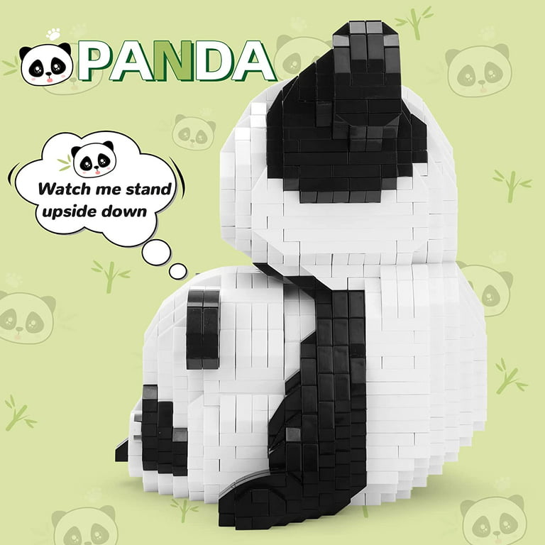 Street View Cute Panda Tea Shop Drink Store Mini Building Block Set For  Christmas And New Year Gifts Table Decoration To Exercise Hands-On Ability