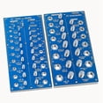 thumbnail image 4 of Bolt & Screw Gauge Standard & Metric Coarse & Fine Diameter, Length & Thread Pitch (Blue), 4 of 5
