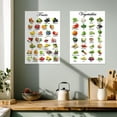 thumbnail image 3 of Fruits And Vegetables Poster Set 2-Pack Educational Wall Art For Kids & Toddlers | Preschool Learning Charts For Home Or Classroom Vintage Kitchen Decor & Healthy Eating Guide Poster, 3 of 4