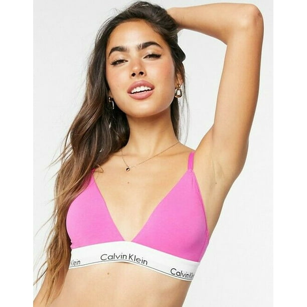 Idool Zuigeling Ontaarden Calvin Klein Women's Modern Cotton Triangle Bralette , Pink , Size: XS -  Walmart.com