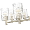 thumbnail image 3 of Millennium Lighting  Ashli 3 Light Chandelier with Clear Honeycomb Glass Shades 8 Lights - Modern Gold, 3 of 5