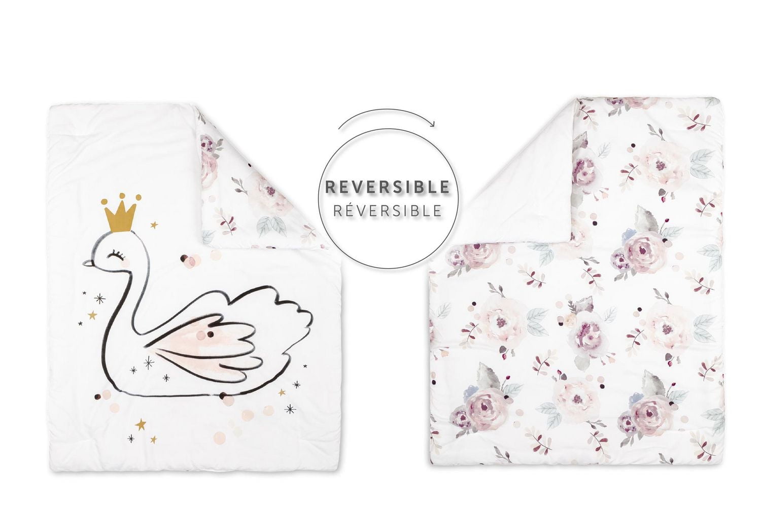 Meubles South Shore, collection Dreamit, Ens. literie bébé 6 pièces Florale