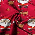 thumbnail image 5 of 2025 Family Satin Christmas Pajamas Sets Silk Satin Button Down Sleepwear Holiday Casual Loungewear Soft Xmas Silk Pjs 2 Pcs Outfits (Dad, Red, Size L), 5 of 8