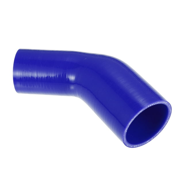 Unique Bargains 45 Degree 2.0 Inch to 2.5 Inch ID 4Ply Car Elbow Reducer Silicone Hose Coupler Intercooler Tube Blue