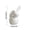 E, variant on White Ceramic Easter Bunny, Small Rabbit Figurine Decor, Spring Home Ornament, Tabletop Shelf Display, Modern Desktop Statue, Gift for Holiday Season