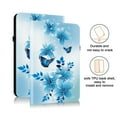 thumbnail image 2 of Case for Samsung Galaxy Tab A11 8.7" 2025 / Tab A9 8.7" 2023, Slim Kickstand PU Leather Flower Butterfly Pattern Heavy Duty Protection Folio Cover, with 2 Card Slots & Elastic Band & Stylus Slot - K, 2 of 7