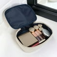 thumbnail image 2 of Equate Beauty Cosmetic Bag - Tan Stripe Set, 2 of 6
