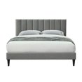 ILRITYLK Queen Sized Channel Bed in a Box with USB Charging, Gray ...