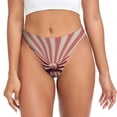 thumbnail image 1 of Balery Retro Bow Tangas de Algodón para Mujer con Estampado – Ropa Interior Sexy, Transpirable, G-string-Small, 1 of 6