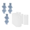 thumbnail image 2 of Rongfmy 50Pcs Table Name Cards Blank Elegant for Business Banquets Hanging Gift Tags blue, 2 of 8