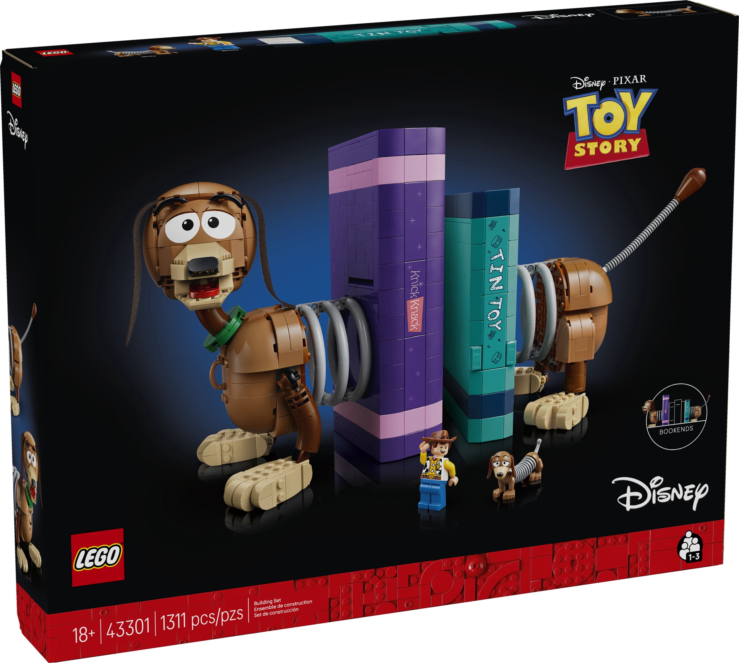 LEGO Disney et Pixar Les serre-livres de Slinky le chien d’Histoire de jouets 43301