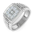 thumbnail image 1 of 1/2 Carat Men's Diamond Wedding Band Ring in 14K White Gold (Ring Size 4.25) (I1-I2 Clarity), 1 of 6