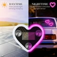 thumbnail image 4 of QenASHaing 2Pcs Car LED Ambient Light, Solar Powered Heart Shape Lights, LED Neon Light for Car Back Window Decoration, Night Driving, 5 Modes, Romantic Gift for Christmas, Valentine's Day, 4 of 7