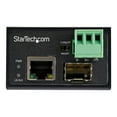 thumbnail image 2 of StarTech.com Convertisseur de Fibre Industrielle vers Ethernet, 100Mbps SFP vers RJ45/Cat6, Fibre Optique Monomode/Multimode vers Réseau en Cuivre, 12-56V DC, IP-30/ -40 vers +75C, Fibre vers Ethernet - Convertisseur SFP vers RJ45 (IMC100MSFP) - Convertisseur de Fibre - 100Mb LAN - 100Base-FX, 100Base-TX - RJ-SJ45 (IM), 2 of 4