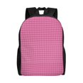 thumbnail image 1 of Fotbe Pink Gingham Mochila de Viaje para Laptop, Mochila Ejecutiva Delgada y Resistente 15.6", 1 of 8