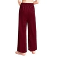 thumbnail image 6 of Aislor Girls Boys Christian Liturgical Praise Dance Pants Celebration of Spirit Wide Leg Trousers Dancewear Burgundy 14, 6 of 7