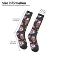 thumbnail image 2 of Honeii Cat Icecream Print Long Socks,Novelty Design Socks Gift for Men and Women,Crew Socks,Calf Socks, 2 of 6