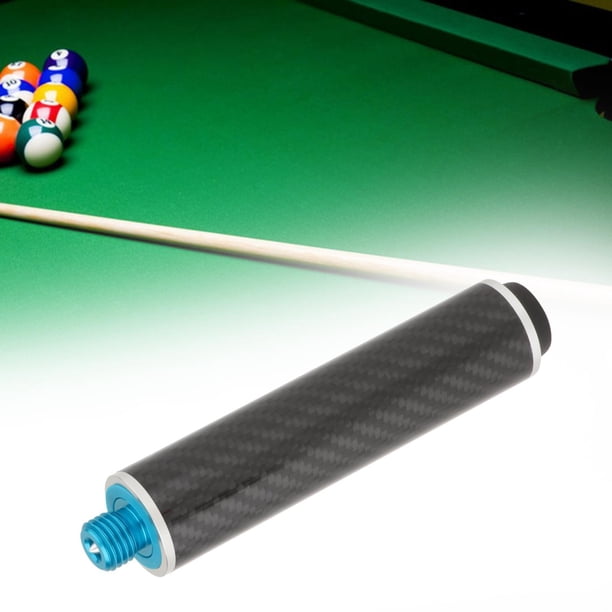 Extensión de tacos de billar, extensor de palo de billar, reproductor de entrenamiento, diámetro de fibra de carbono de 1,3 pulgadas, eje de conexión 5 pulgadas