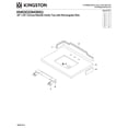 thumbnail image 3 of Kingston Brass KMS3022M38SQ Pemberton 30-Inch Carrara Marble Vanity Sink Top (8" Faucet Drillings) in Carrara White, 3 of 6