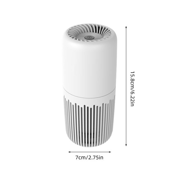 Purificador de aire para coche con esterilización UV, sistema de filtración de 3 etapas, filtro HEPA para eliminar smog y olores, minipurificador de aire de escritorio para uso en vehículos, oficinas