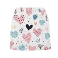 thumbnail image 6 of CPNG Girl's Athletic Skorts Sporty Skirts with Shorts Little Girl Casual Heart Print High Waisted Stretchy Skort, 6 of 7
