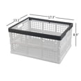 thumbnail image 4 of Teyyvn 3-Pack 30 L Plastic Stackable Collapsible Storage Crates, Folding Storage Baskets, 4 of 4