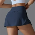 thumbnail image 4 of biudgviw Tennis Skirts for Women Elastic High Waisted Athletic Golf Skorts Stretch Workout Baseball Comfy Skirt with Shorts with Pockets, 4 of 7