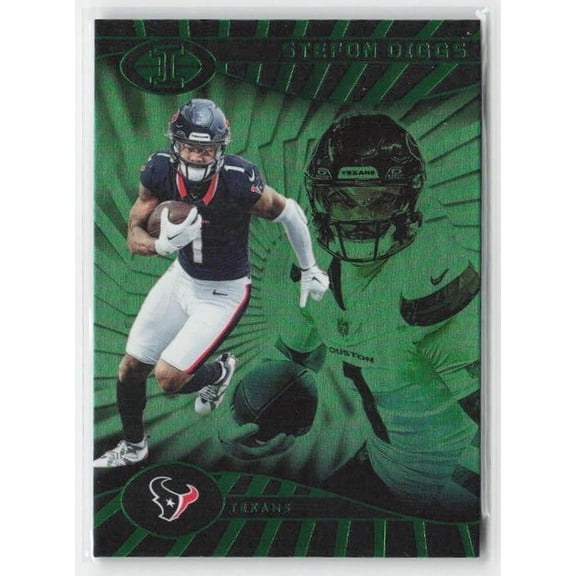 2024 Panini Illusions Stefon Diggs #34 Emerald Trophy Collection Houston Texans Football Card