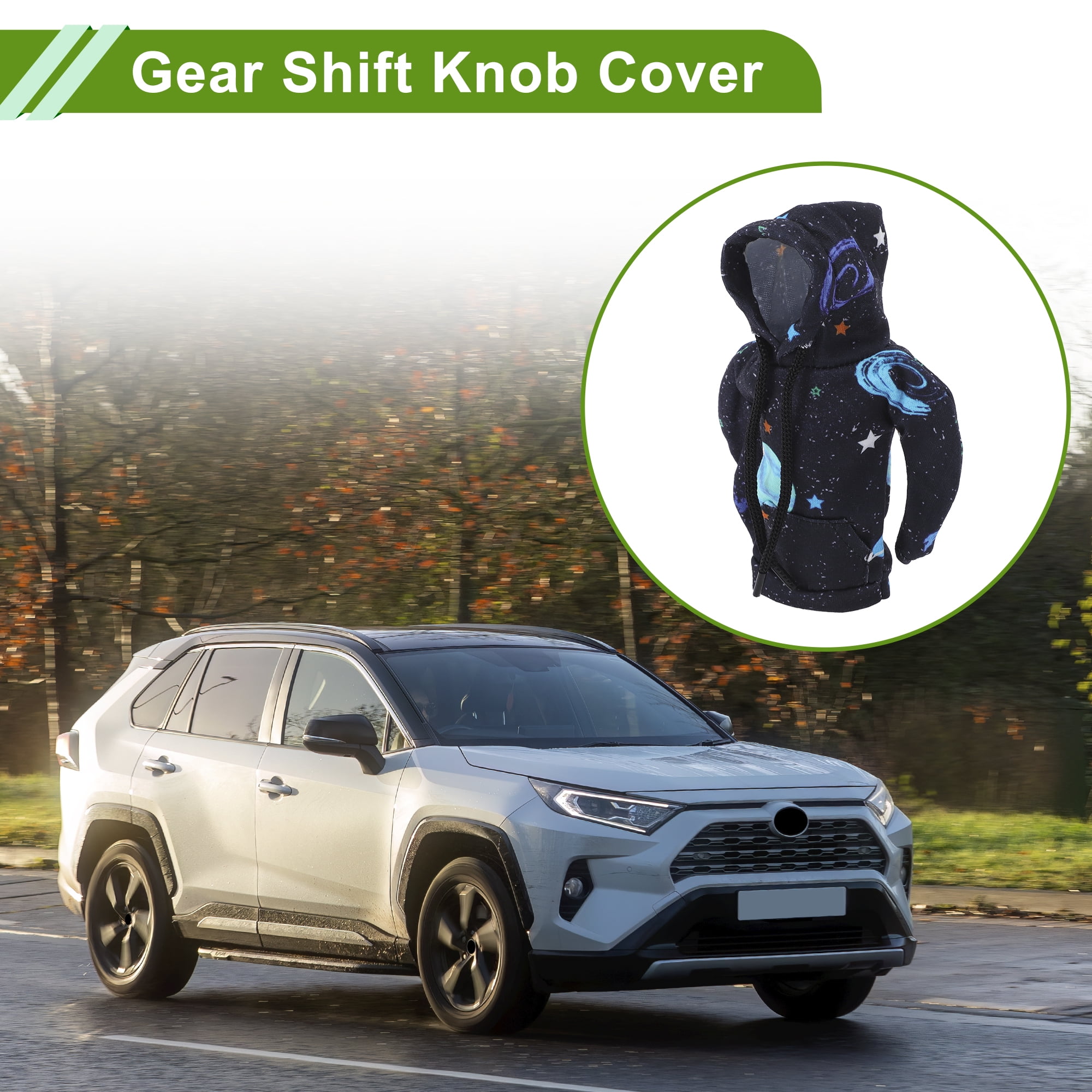 Unique Bargains Universal Gear Shift Knob Cover Decoration Stick Shifting Handle Protector