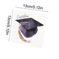 thumbnail image 3 of Graduation Thank You Cards Boxed Set - 2 Pack Watercolor Graduation Cap Thank You Greeting Cards with Envelopes, 3 of 6