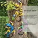 thumbnail image 3 of Naiovety Estatua de pared de arte de Metal simulación Animal sala de estar valla de jardín decoración colgante de paisaje realista Jardín y Patio Amarillo, 3 of 6