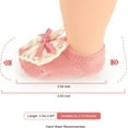 thumbnail image 4 of 4-Pair Baby Girls Socks, Non-Slip Grips for Babies Toddler, Ankle Socks for Girls, 4 of 6