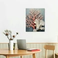 thumbnail image 2 of JRXY  Vintage Coastal Artwork Canvas Wall Art Shell Starfish Coral Conch Natural Picture for Bathroom Kitchen Bedroom Decor 16x20 in, 2 of 4