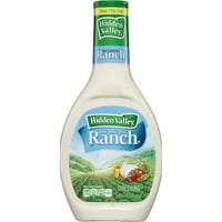 (2 Pack) Hidden Valley Original Ranch Salad Dressing & Topping, Gluten Free - 16 Oz Bottle