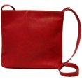 thumbnail image 2 of LeDonne Leather Vacquetta Leather Zip Top Shoulder Bag, 2 of 2