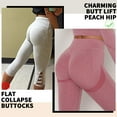 thumbnail image 3 of MISS MOLY High Waist Ruched Yoga Pants Workout Gym Booty Leggings Seamless Sports Running Tights for Women, 3 of 5