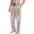 thumbnail image 4 of Skulls and Flowers Men's Pajama Pants Lightweight Sleepwear Bottom Lounge Pants, 4 of 6