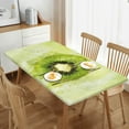 thumbnail image 2 of YFYANG 5FT Rectangular Table Cloth, Waterproof Polyester Watercolor Kiwi Pattern Table Cover, Indoor Outdoor Decorative Tablecloths with Elastic Edge, 2 of 8
