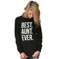 thumbnail image 4 of Best Aunt Ever Cute Favorite Auntie Women's Long Sleeve T Shirt Brisco Brands S, 4 of 6