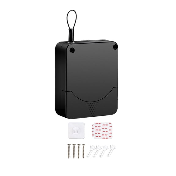 TOP-MAX 304 Stainless Steel Door Closer Residential Auto Door Closer Punch-Free Sensor Door Closer Black (Pulling Force 800G)