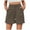 Khaki, variant on Women's Shorts High Waisted Dressy Shorts With Side Pockets Elastic Waist Drawstring Waistband Classic Suit Style Shorts
