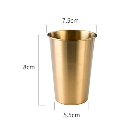 

SUNFEX 240Ml Stainless Steel Beer Cup Drinking Mug For Camping Party Coffee Whisky