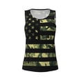 thumbnail image 4 of Haiem American Flag Camo Workout Tank Tops for Women, Athletic Sports Slim-Fit Tank Tops, Compression Sleeveless Dry Fit Shirts,Athletic Shirt-X-Large, 4 of 9