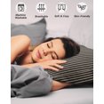 thumbnail image 4 of Vintage Brown Pillow Covers King Size 2 Pack, Ombre Abstract Minimalist Geometric Soft Bed Throw Pillowcases Breathable Cooling Long Lumbar Body Pillow Sham Cover for Bed Sofa 20''x36'', 4 of 7