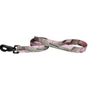 Leather Brothers 3406RT-PK 0.75 x 6 ft. Nylon Pink Camo Lead