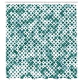 thumbnail image 2 of Ambesonne Ethnic Shower Curtain, Retro Pattern Abstract Art, 69"Wx75"L, Dark Seafoam, 2 of 4