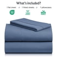 thumbnail image 2 of Luxclub Sábanas De 3 Piezas Con Bolsillos Profundos, Sábanas Bajeras Ajustables Para Niños, Lavables A Máquina, Ropa De Cama De Hotel, Suave Y Sedosa, Oxford Twin, 2 of 8