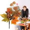 thumbnail image 2 of Artificial Fall Stems,Artificial Berry Picks Fall Picks with Pumpkin Maple Leaves Branches Decorations,Artificial Maple Leaves Branch for Home Harvest Farmhouse Thanksgiving Table Decor,Z1_Green, 2 of 3