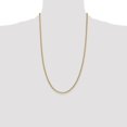thumbnail image 3 of Diamond2Deal 14K Yellow Gold 2.4mm Semi-Solid Anchor Chain Necklace for Women 20", 3 of 6