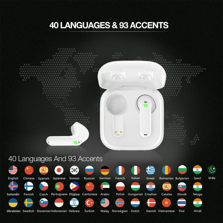 WT2 Edge/ W3 Real-Time Translator Earbuds- First AI, Hands-Free,  bi-directional, simultaneous translation earbuds by Timekettle 